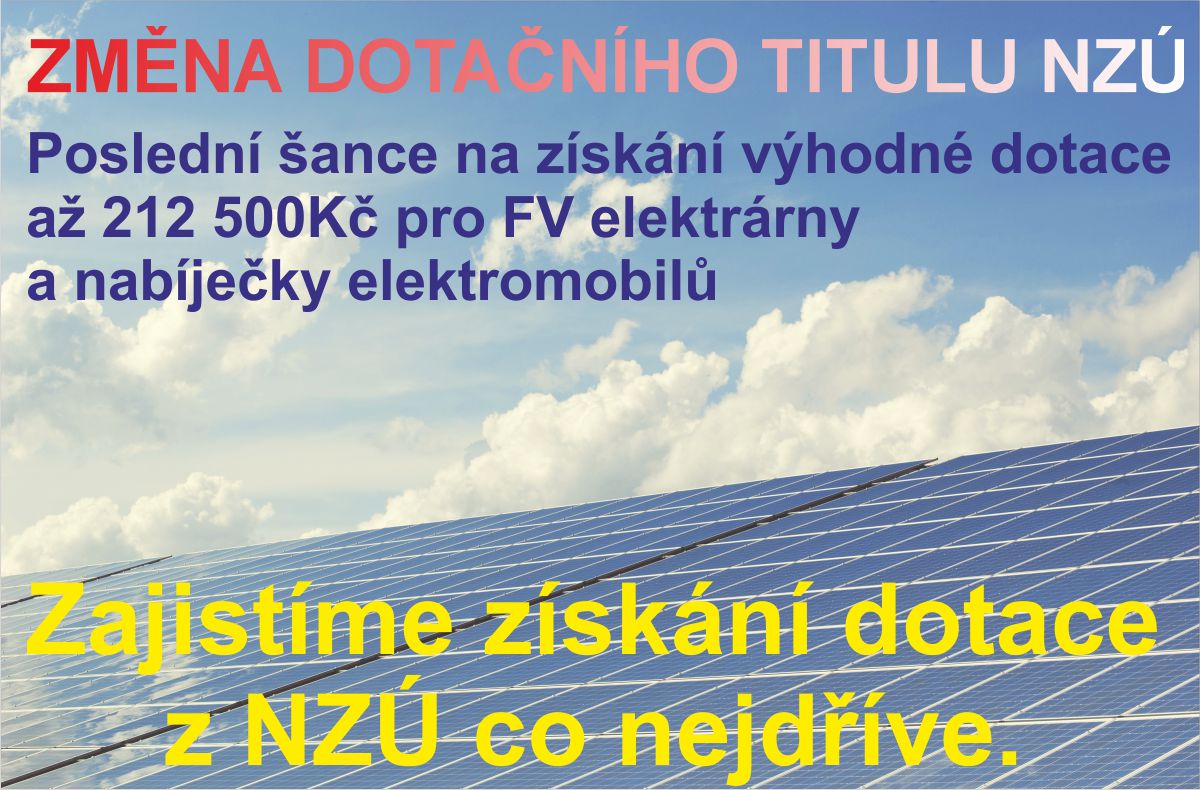 Změna dotačního titulu nzú